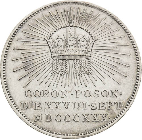 Silver Token 1830 - back