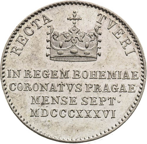 Silver Token 1836 - back