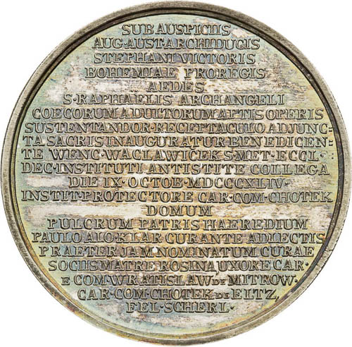 Silver Medal 1844 - back