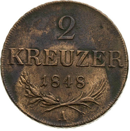 2 Kreutzer 1848 (2 pcs) - front