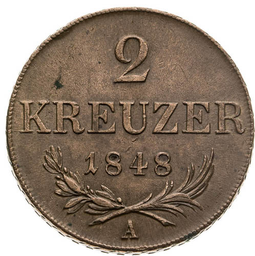 2 Kreutzer 1848 (2 pcs) - back