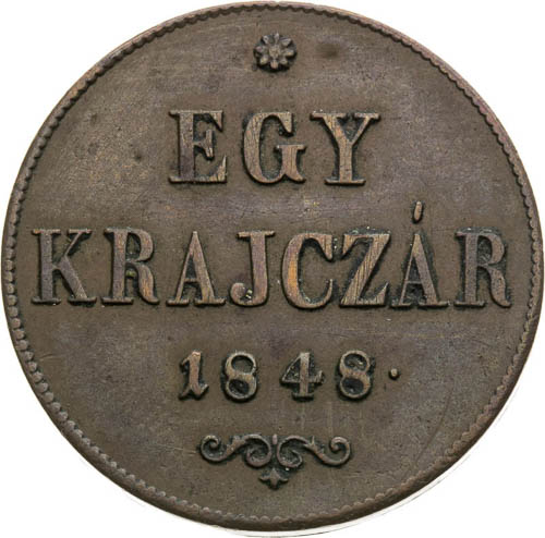 Kreutzer 1848 (screw) - back