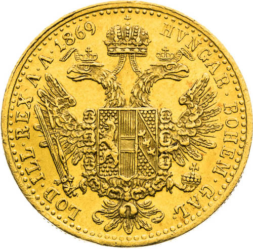 Ducat 1869 - back