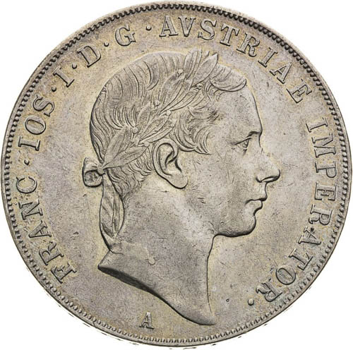 Konvenčný tolar 1852 - avers