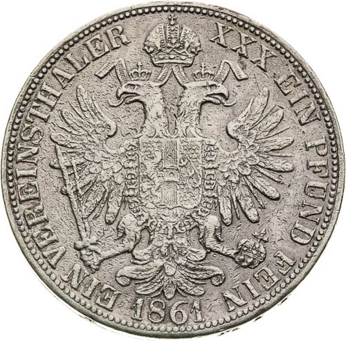 Tolar 1861 - revers