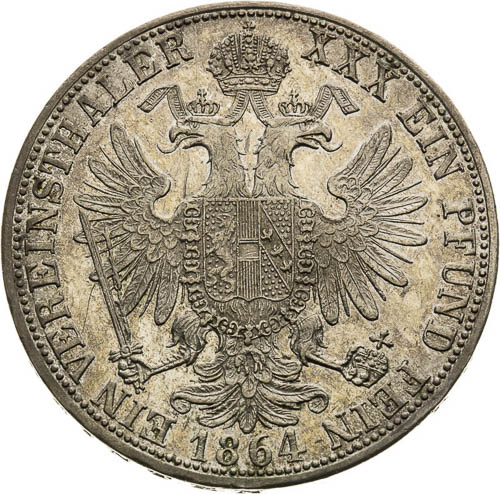 Tolar 1864 - revers