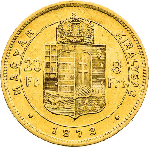 8 Zlatník 1873 - revers