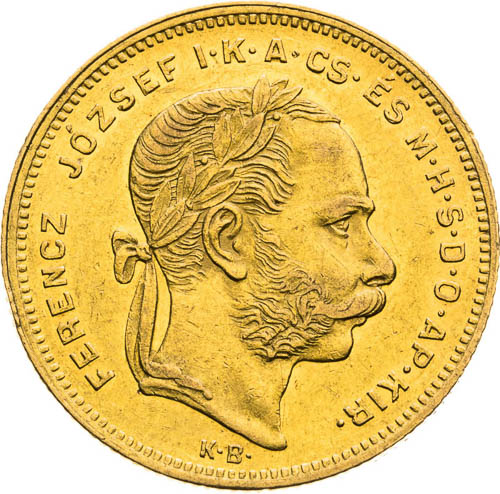 8 Zlatník 1874 - avers