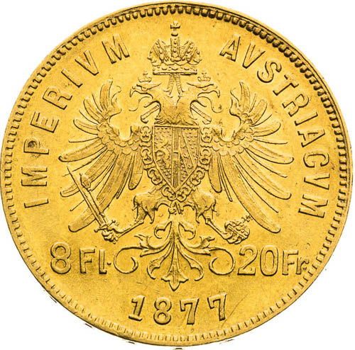 8 Florin 1877 - back