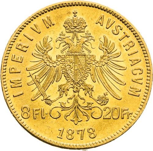 8 Florin 1878 - back