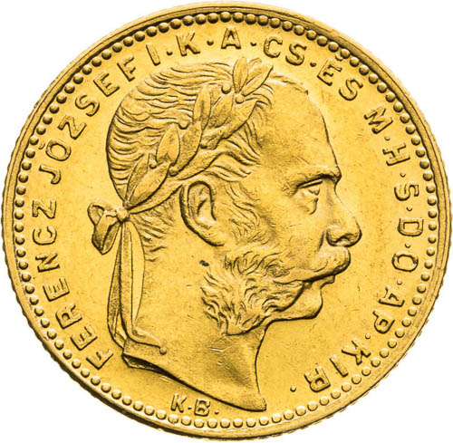 8 Forint 1883 - front