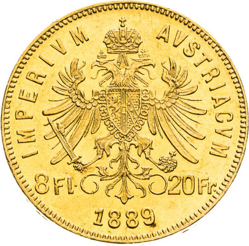 8 Florin 1889 - back