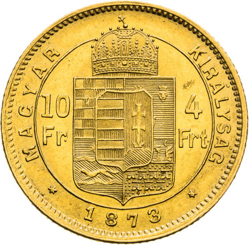 4 Zlatník 1873 - revers