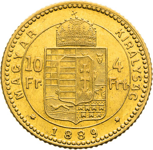 4 Zlatník 1889 - revers