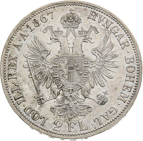 2 Zlatník 1867 - revers