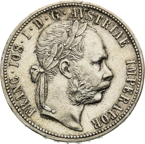 Gulden 1877 - front