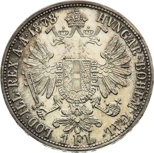 Gulden 1878 - back