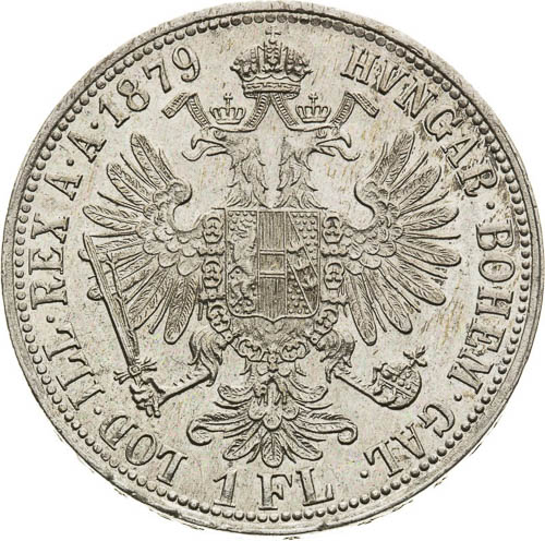 Gulden 1879 - back