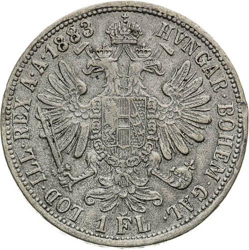 Gulden 1883 - back