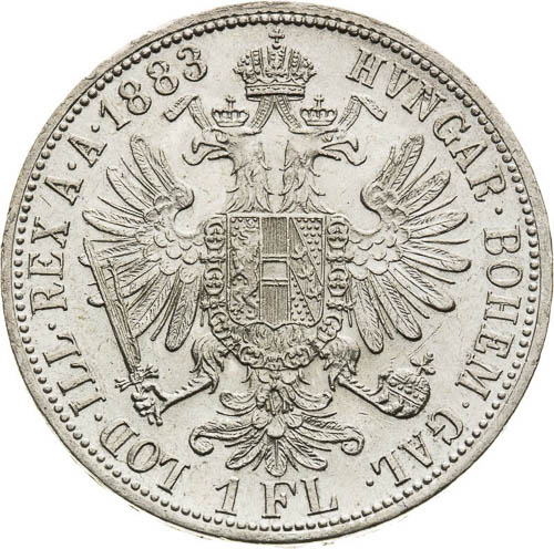 Gulden 1883 - back