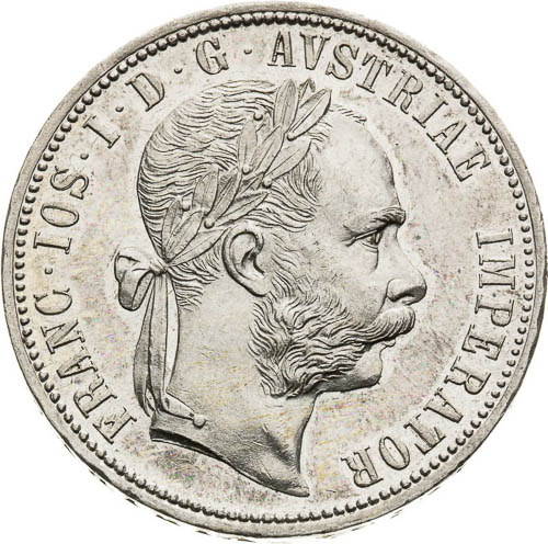 Gulden 1884 - front