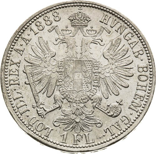 Gulden 1888 - back