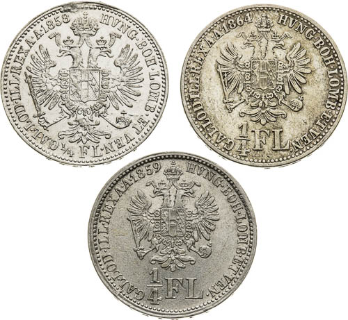 1/4 Gulden (3 pcs) - front