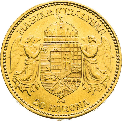 20 Corona 1893 - back