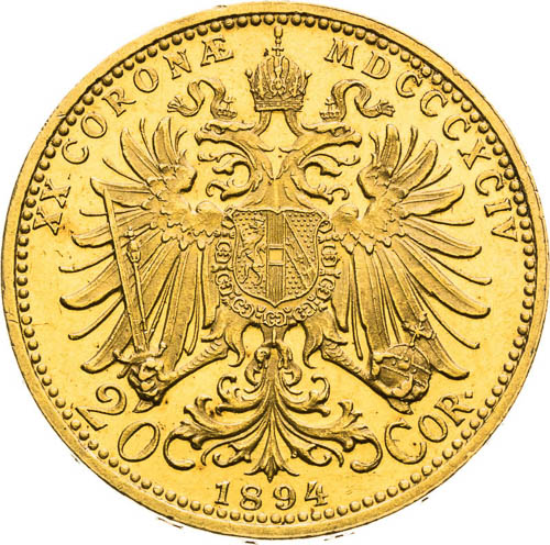 20 Corona 1894 - back