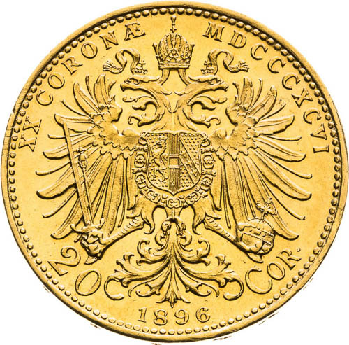 20 Corona 1896 - back
