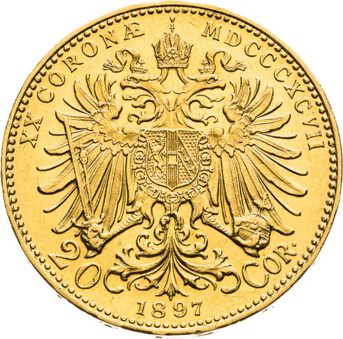 20 Corona 1897 - back