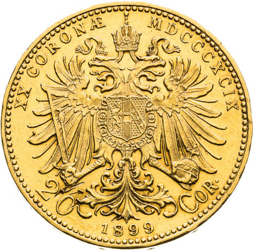 20 Corona 1899 - back