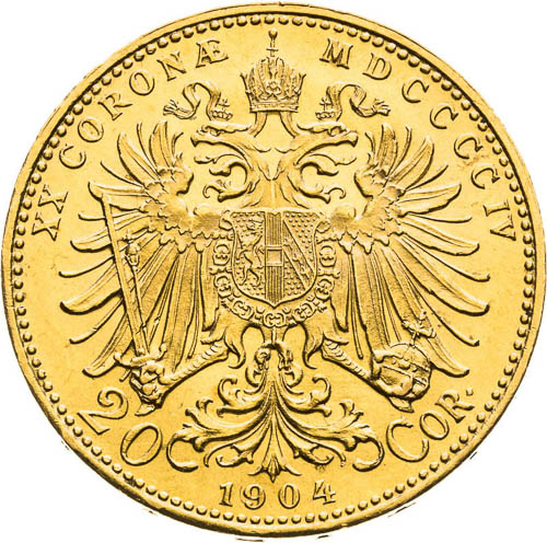 20 Corona 1904 - back