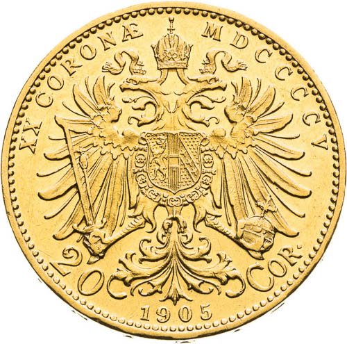 20 Corona 1905 - back