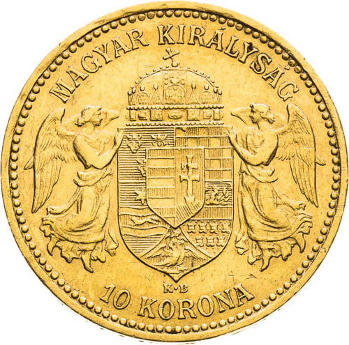 10 Corona 1893 - back