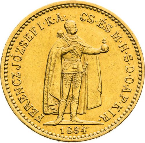 10 Corona 1894 - front