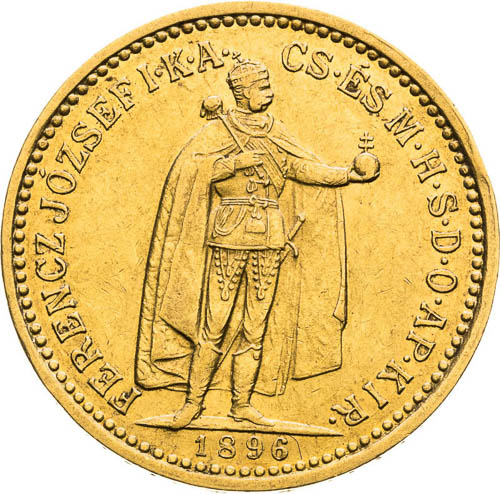 10 Corona 1896 - front