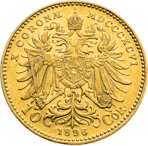 10 Corona 1896 - back