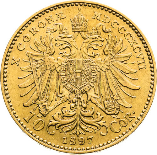 10 Corona 1897 - back