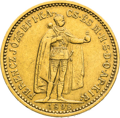 10 Corona 1898 - front