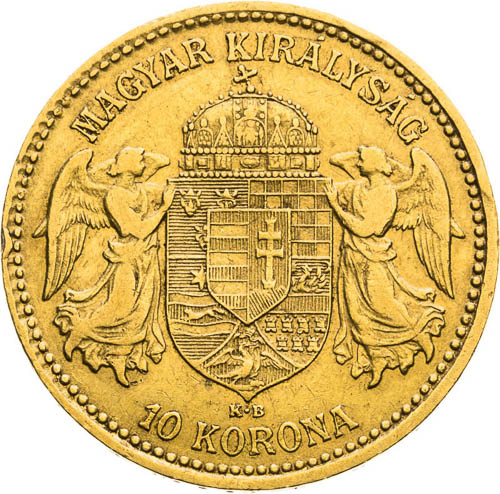 10 Corona 1898 - back