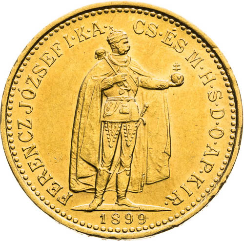 10 Corona 1899 - front