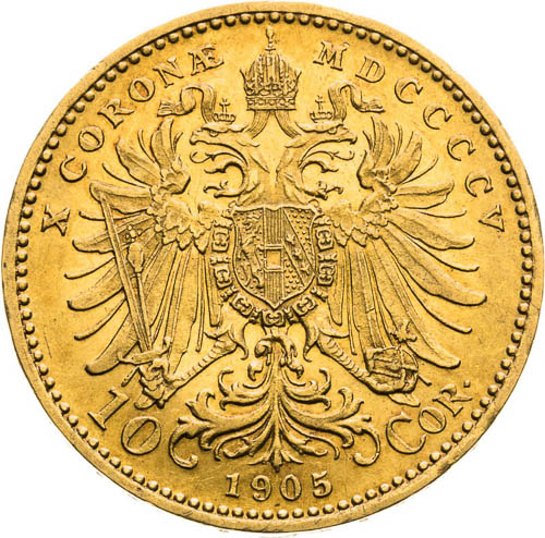 10 Corona 1905 - back