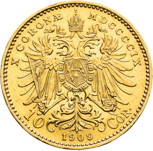 10 Corona 1909 - back