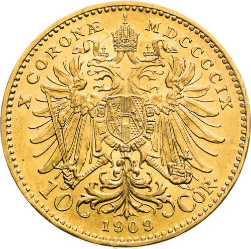 10 Corona 1909 - back