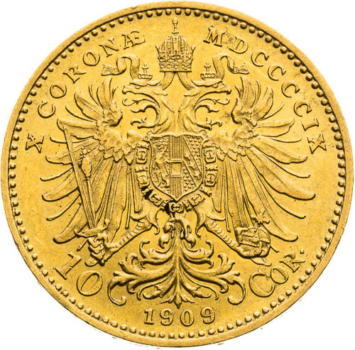 10 Corona 1909 - back