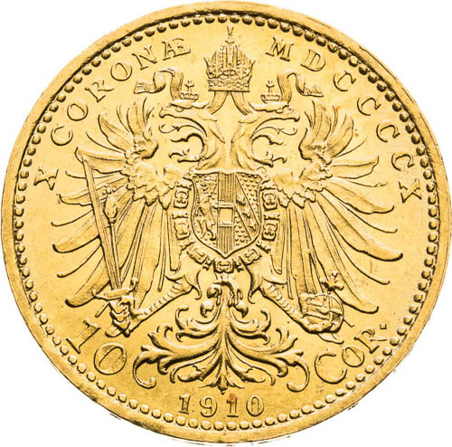 10 Corona 1910 - back