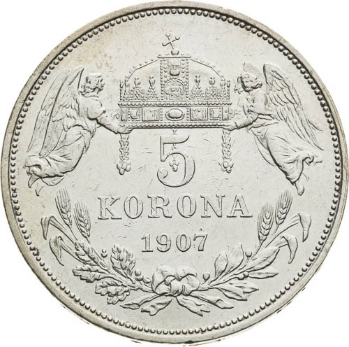 5 Corona 1907 - back