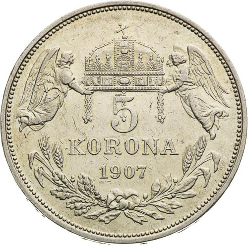 5 Corona 1907 - back