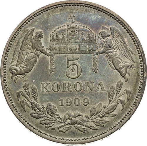 5 Corona 1909 - back